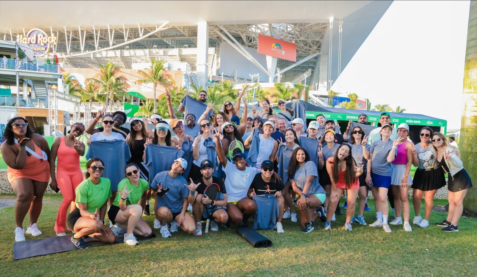 Community program group at Hard Rock Stadium during the Miami Open