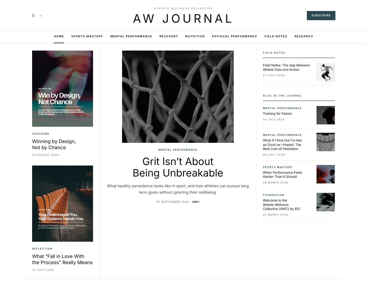 AW Journal homepage