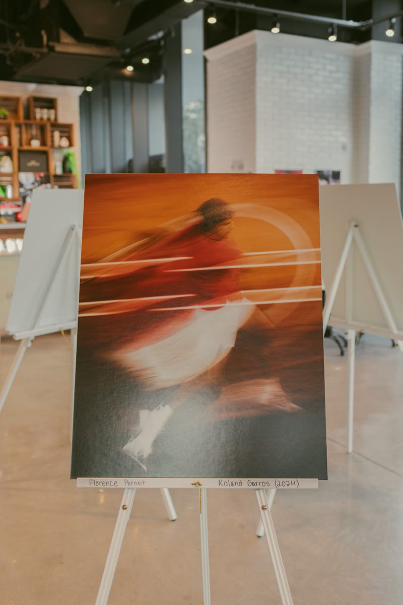 Tennis motion photograph, Roland Garros 2024
