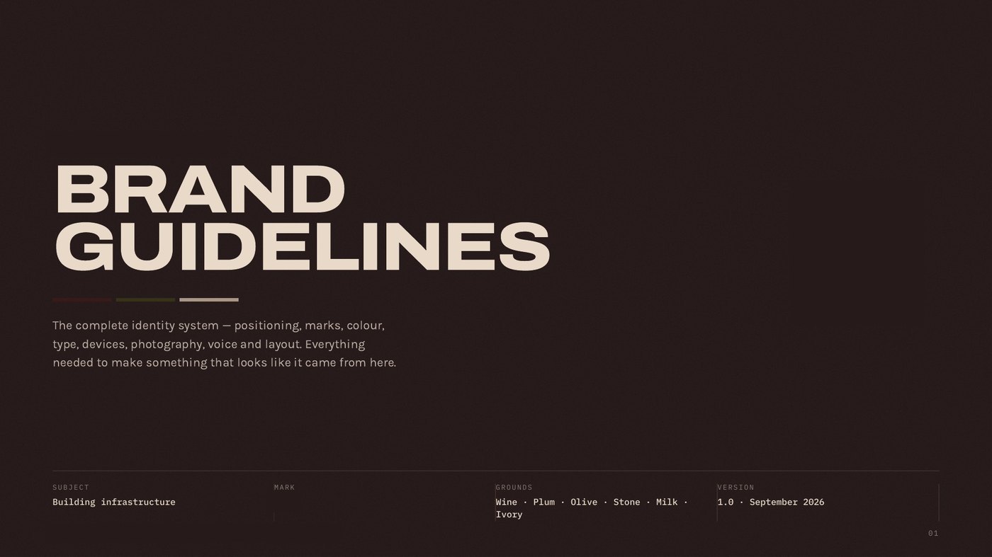 Brand guidelines cover